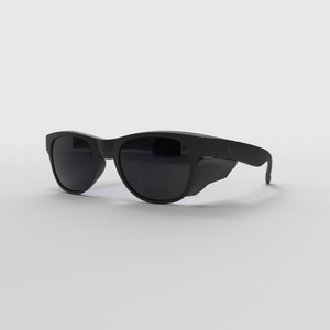 Hyspecs Icon SLIM Matte Black with Grey Polarized Lenses