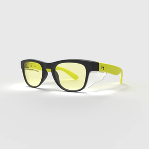 safety glasses with yellow lenses