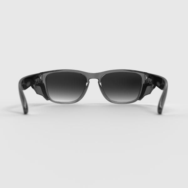 Transparent Icon Series w/ Grey Gradient Tinted Lens & Side Shields