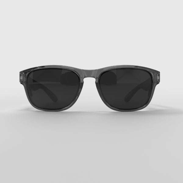 Transparent Icon Series w/ Grey Tinted Lens & Side Shields