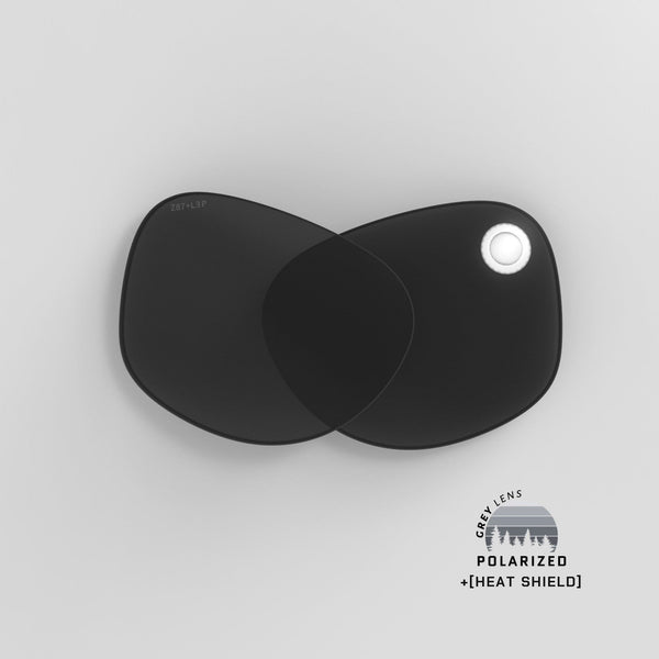 Icon grey polarized Heat Shield replacement lenses