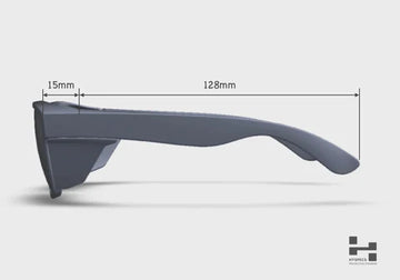 Vernebrille || Icon Serie || Jerngrå Ramme || Gråtonet Glass || Hyspecs 2